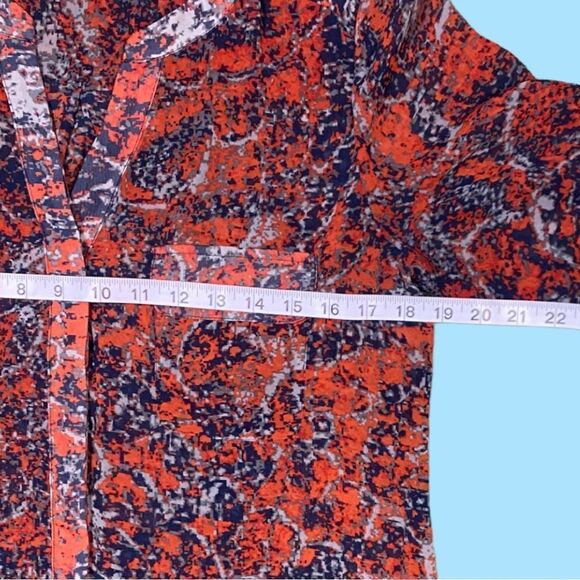 Collective Concepts Sheer V Neck Blouse - Picture 3 of 6